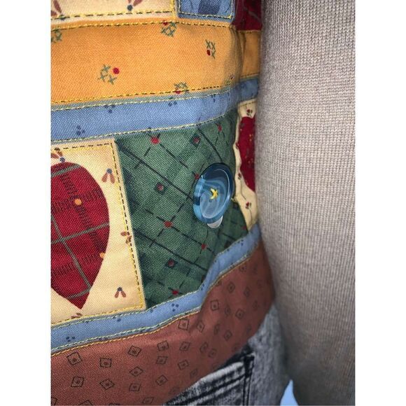 Vintage Quilted Honey Bear Bee Vest Size Large - Picture 8 of 12